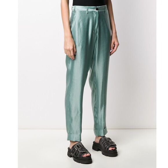 ANN DEMEULEMEESTER High-waisted straight leg trousers Size FR 38 / US 6